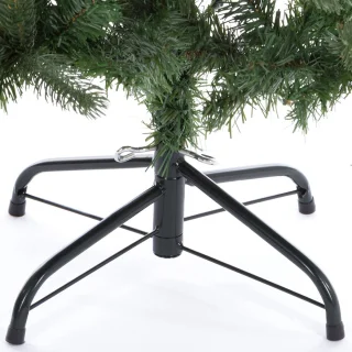 Casaria PVC Kerstboom 140 cm Groen Metalen Voet