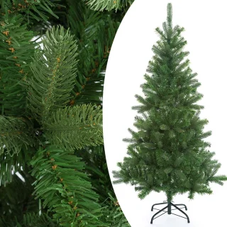 Casaria PVC Kerstboom 140 cm Groen Metalen Voet