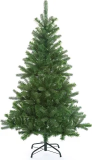 Casaria PVC Kerstboom 140 cm Groen Metalen Voet