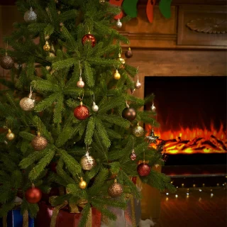 Casaria PVC Kerstboom 180 cm Groen Metalen Voet