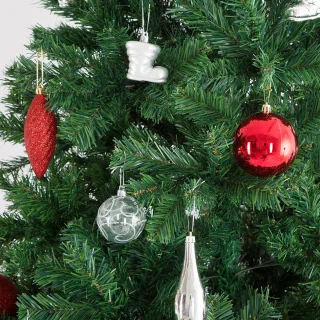 Casaria PVC Kerstboom 180 cm Groen Metalen Voet