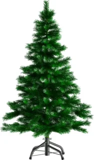 Casaria PVC Kerstboom 180 cm Groen Metalen Voet