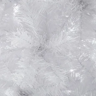 Casaria PVC Kerstboom 180 cm Wit Metalen Voet