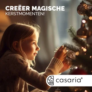 Casaria PVC Kerstboom 180 cm Wit Metalen Voet