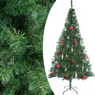 Casaria PVC Kerstboom 240 cm Metalen Voet Groen