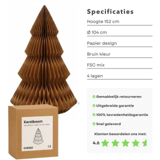 Cheqo® Decoratieve Kerstboom