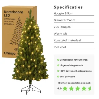 Cheqo® Groene Kunstkerstboom
