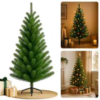 Cheqo® Kunstkerstboom 120 cm Groen met standaard