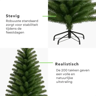 Cheqo® Kunstkerstboom 120 cm Groen met standaard