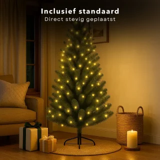 Cheqo® Kunstkerstboom 120 cm Groen met standaard