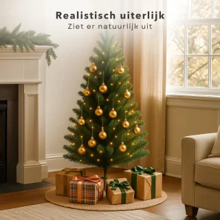 Cheqo® Kunstkerstboom 120 cm Groen met standaard