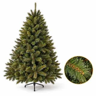 Cheqo® kunstkerstboom 120 cm met metalen standaard