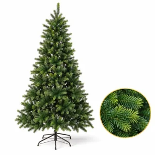Cheqo® kunstkerstboom 120 cm met metalen standaard