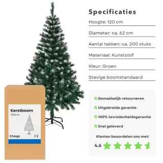 Cheqo® Kunstkerstboom 120 cm
