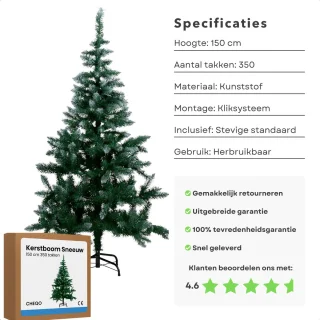 Cheqo® Kunstkerstboom 150 cm