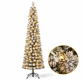Cheqo® kunstkerstboom 155 cm en Ø50 cm