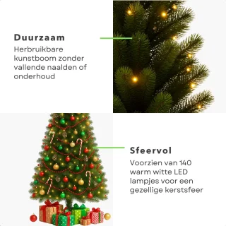 Cheqo® Kunstkerstboom 185 cm