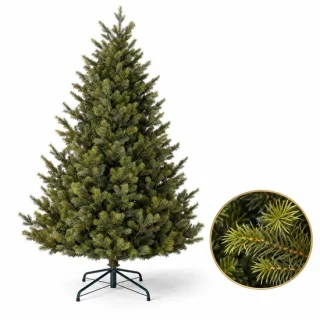 Cheqo® kunstkerstboom 185 cm met metalen standaard