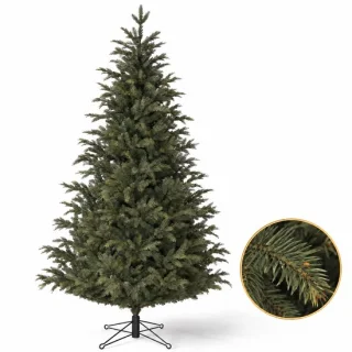 Cheqo® kunstkerstboom 215 cm met metalen standaard