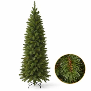 Cheqo® kunstkerstboom 215 cm – smalle kerstboom
