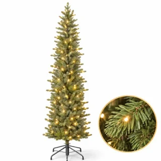 Cheqo® kunstkerstboom 260 cm met verlichting