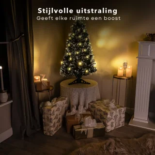 Cheqo Kunstkerstboom 90 cm Fiber Optic Warm Wit LED