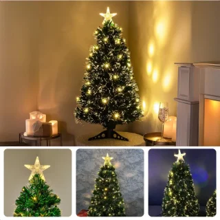 Cheqo Kunstkerstboom 90 cm Fiber Optic Warm Wit LED