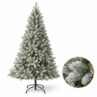 Cheqo® kunstkerstboom met sneeuw 120 cm
