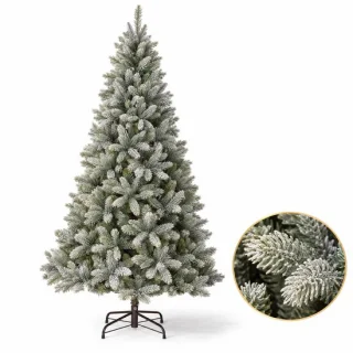 Cheqo® kunstkerstboom met sneeuw 210 cm