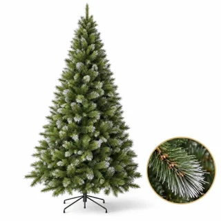 Cheqo® kunstkerstboom met sneeuw, 215 cm