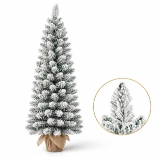 Cheqo® mini kerstboom met sneeuw