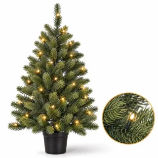 Cheqo® mini kerstboom met verlichting