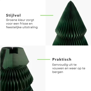 Cheqo® Papieren Kerstboom