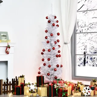 ChristmasGoodz - Kunstkerstboom Smal 180 cm Wit