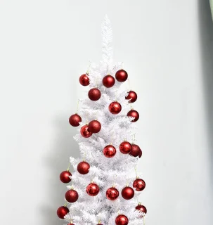 ChristmasGoodz - Kunstkerstboom Smal 180 cm Wit