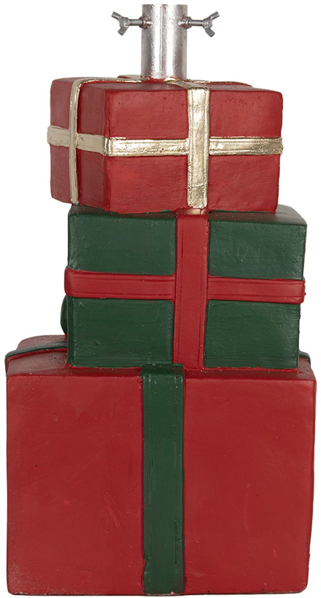 Clayre & Eef Keramische Kerstboom Standaard Rood Groen