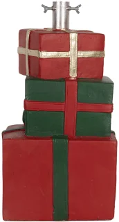 Clayre & Eef Keramische Kerstboom Standaard Rood Groen