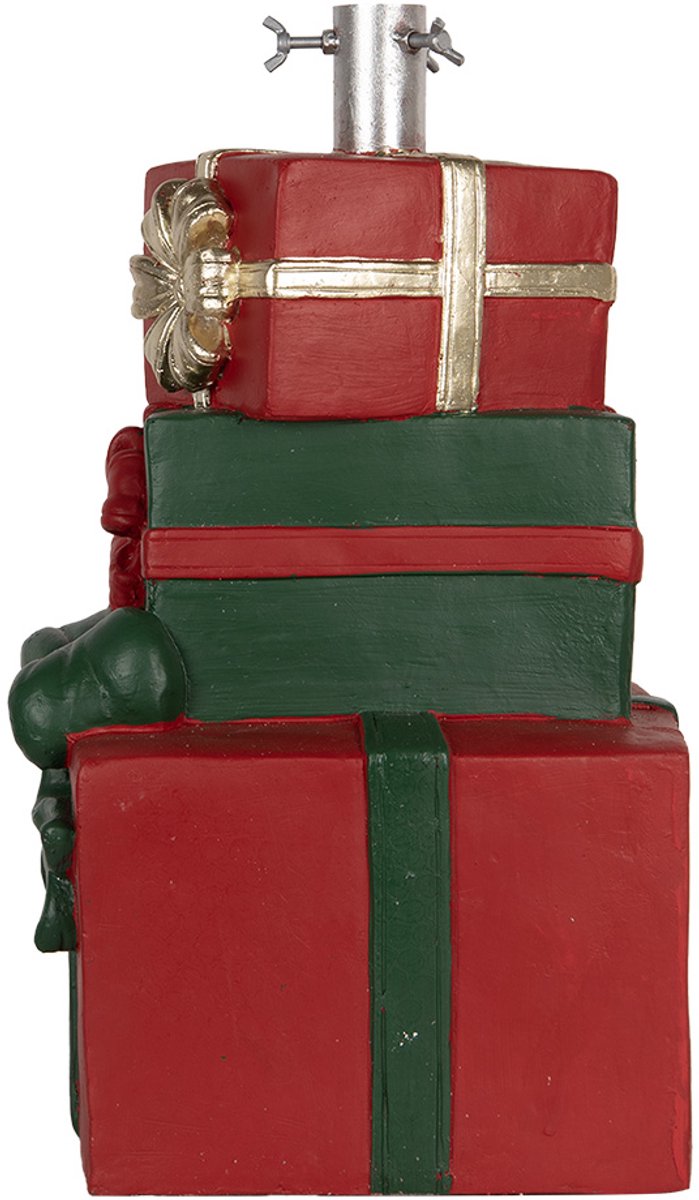Clayre & Eef Keramische Kerstboom Standaard Rood Groen