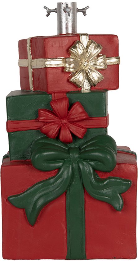 Clayre & Eef Keramische Kerstboom Standaard Rood Groen