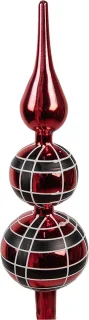 Clayre & Eef Kerstboom Piek Rood Glas