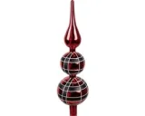 Clayre & Eef Kerstboom Piek Rood Glas