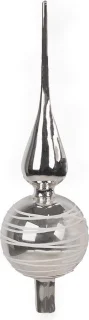 Clayre & Eef Kerstboom Piek Zilverkleurig Glas