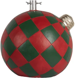 Clayre & Eef Kerstboom Standaard Keramiek 42x42x43 cm Rood Groen