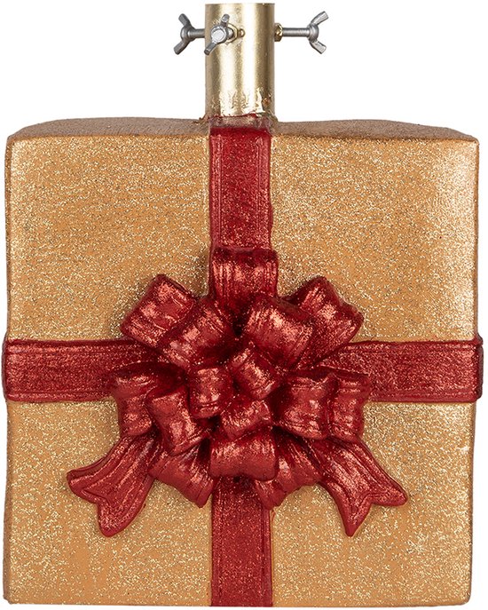 Clayre & Eef Kerstboom Standaard Keramiek Goud 26x25x32 cm