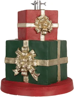 Clayre & Eef Kerstboom Standaard Keramiek Groen Rood