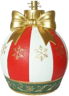 Clayre & Eef kerstboom standaard kerstbal rood kunststof