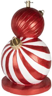 Clayre & Eef Kerstboom Standaard Rood Wit Ø55x84 cm