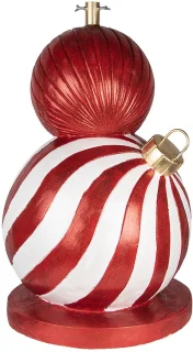 Clayre & Eef Kerstboom Standaard Rood Wit Ø55x84 cm