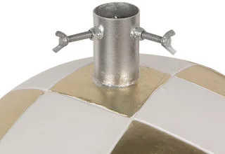 Clayre & Eef Kerstboom Standaard Wit Goud 42x42x44 cm