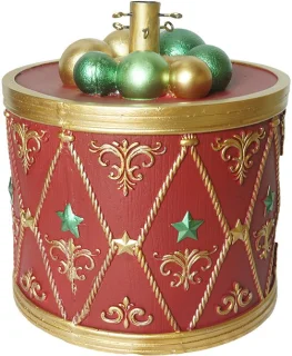 Clayre & Eef kerstboomstandaard rood kunststof